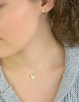 Kolczyki damskie Nomination Italy z kolekcji Petit Sparkle. Srebro 925 pozłacane 18K złotem, ozdobne serduszka z cyrkoniami. Idealne na prezent, z certyfikatem autentyczności (1).JPG